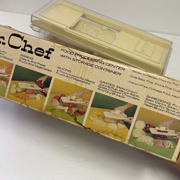 Vintage 1978 Mr. Chef Food Processing Center And Storage By Redman Brothers - Picture 3 of 7
